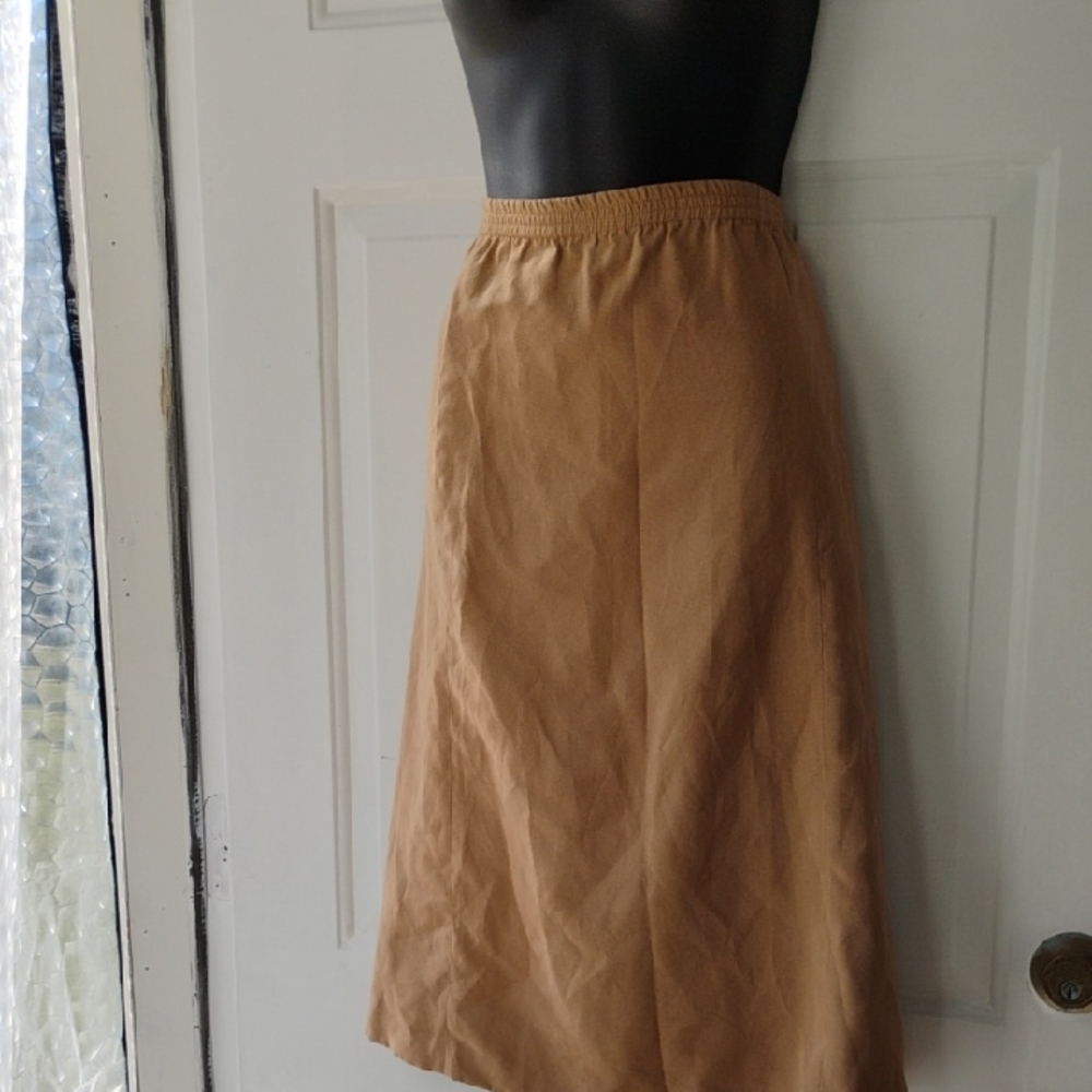 {$13 BUNDLED} TOG SHOP Tan A-Line Pocketed Skirt